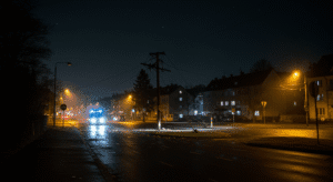 Imagem de bairro europeu energia elétrica